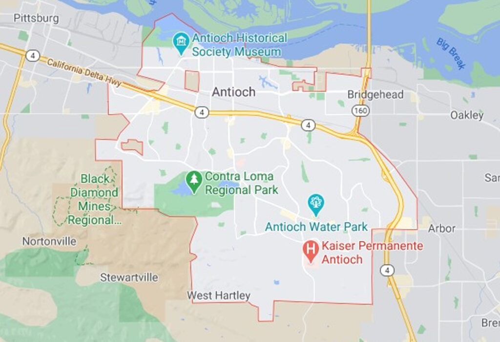 Map of Killroy Pest Control in Antioch CA