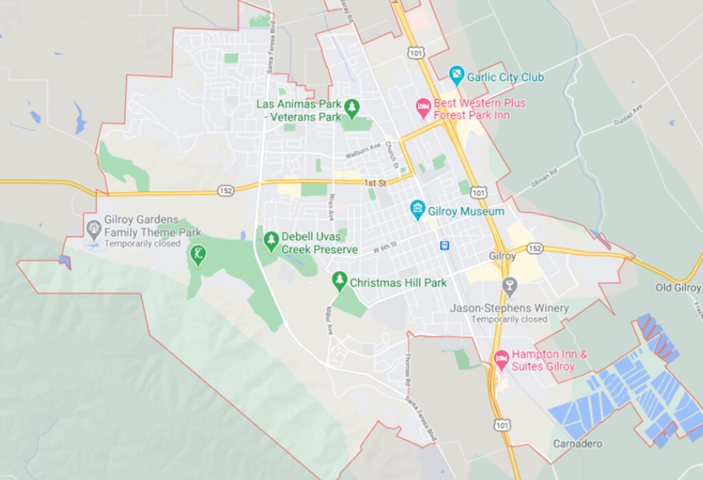 Map-of-Killroy-Pest-Control-in-Gilroy-CA